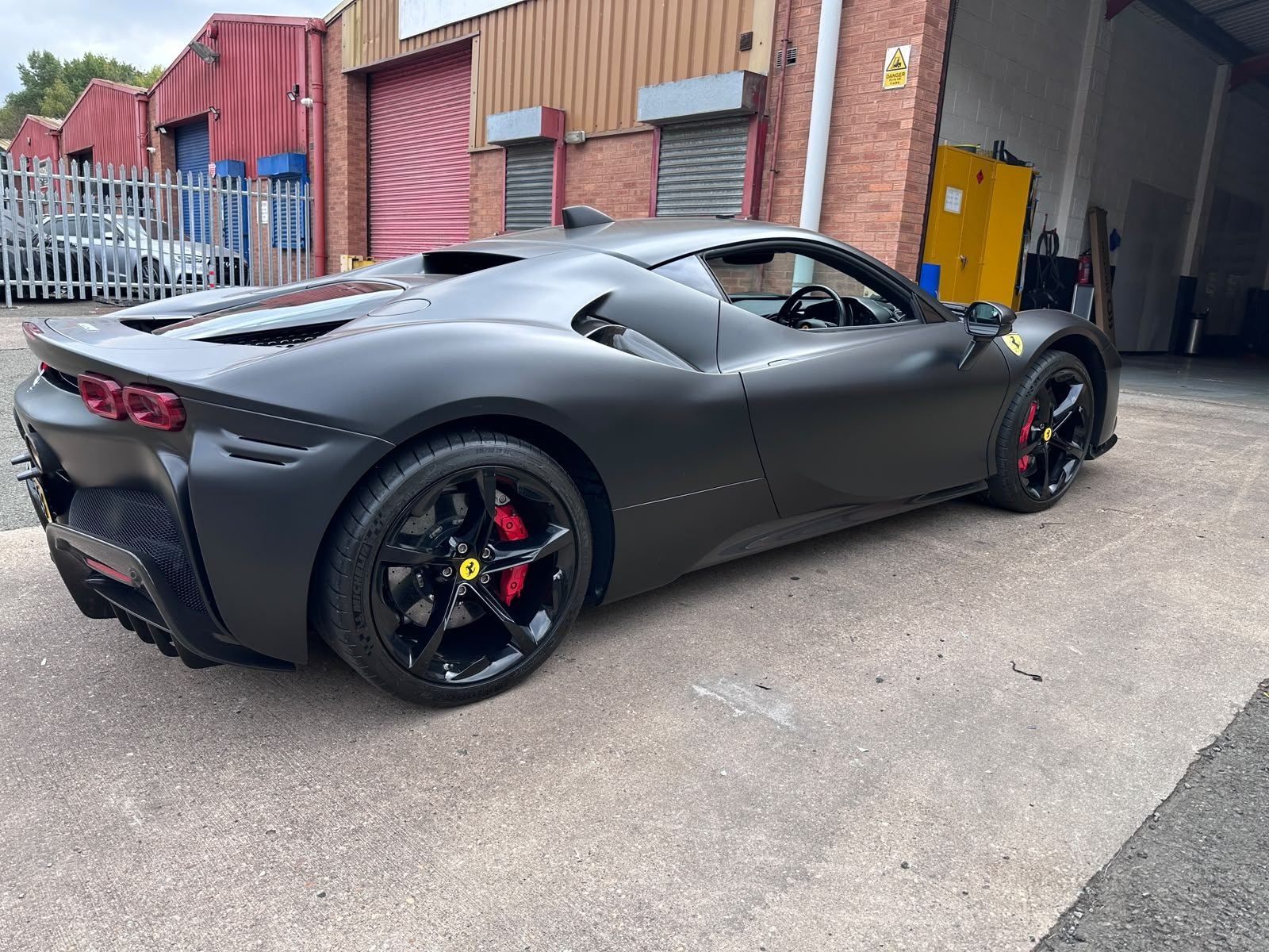 Ferrari side profile finished by WrapStyle Birmingham
